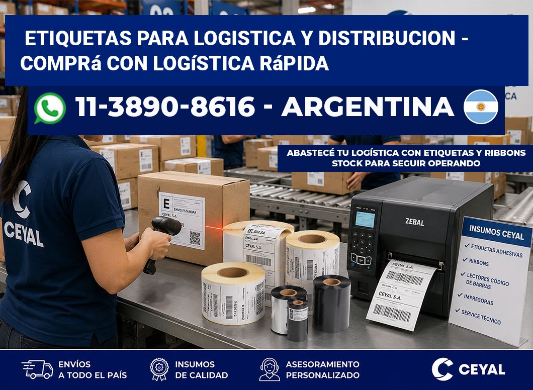 ETIQUETAS PARA LOGISTICA Y DISTRIBUCION – Comprá con logística rápida