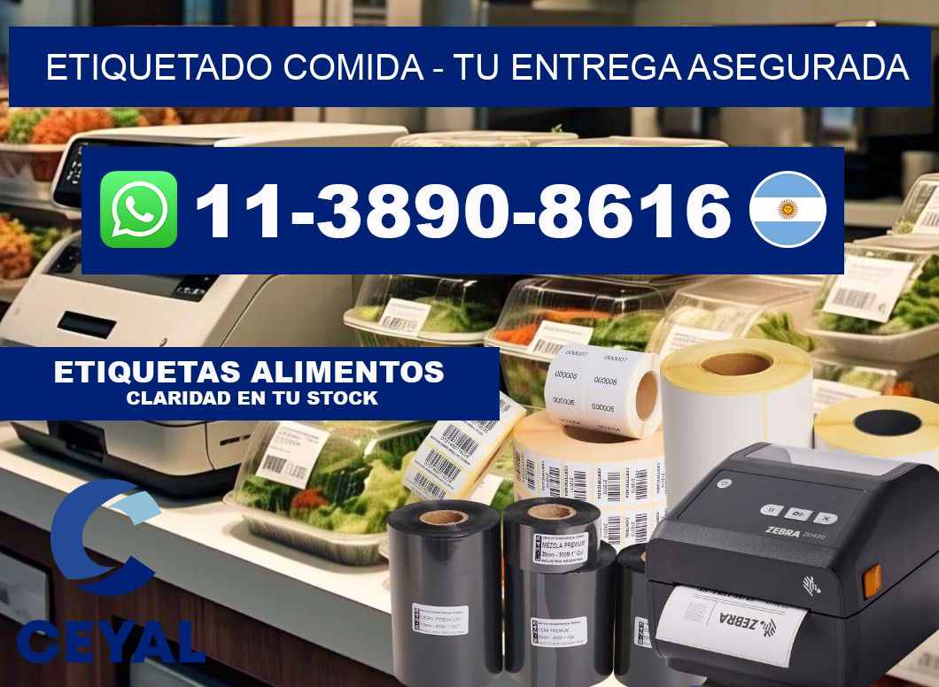 Etiquetado comida - Tu entrega asegurada