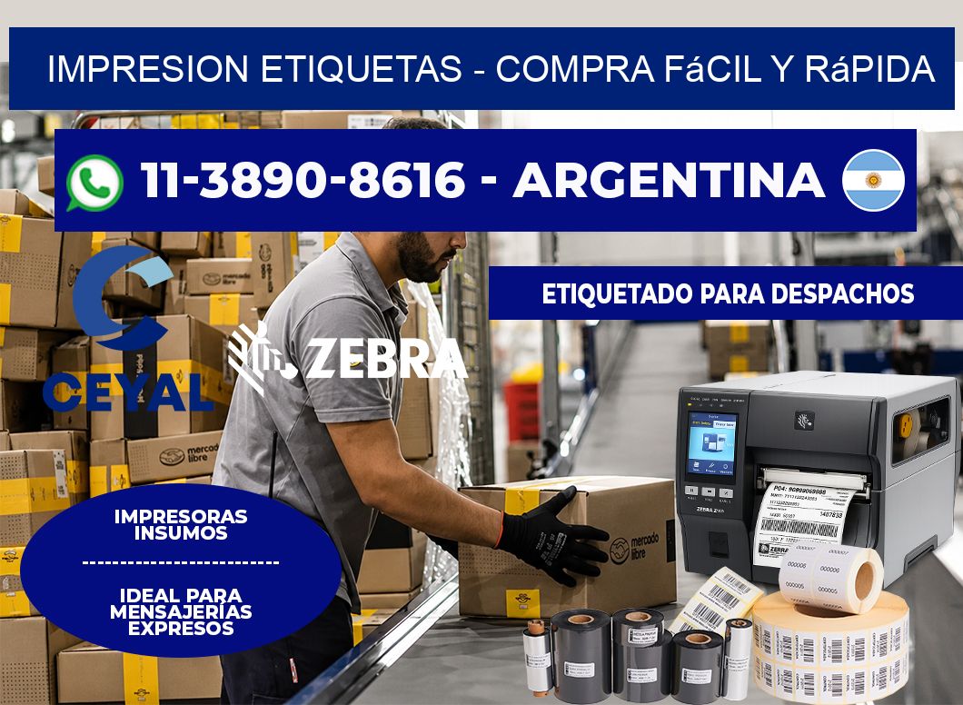 IMPRESION ETIQUETAS – Compra fácil y rápida