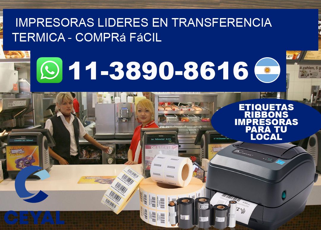 IMPRESORAS LIDERES EN TRANSFERENCIA TERMICA - Comprá fácil