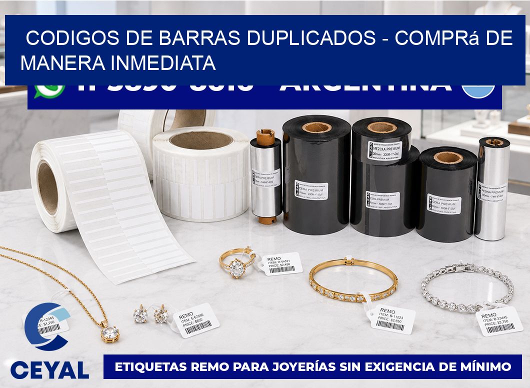 codigos de barras duplicados – Comprá de manera inmediata