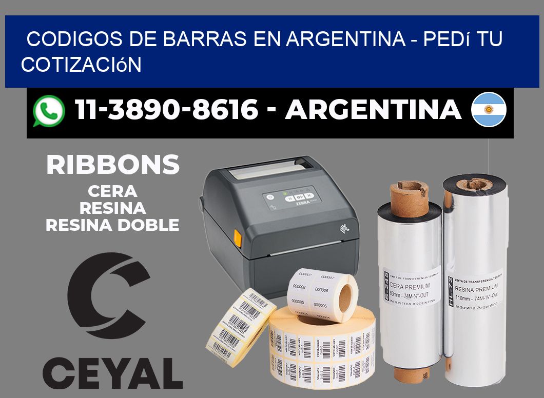 codigos de barras en argentina - Pedí tu cotización