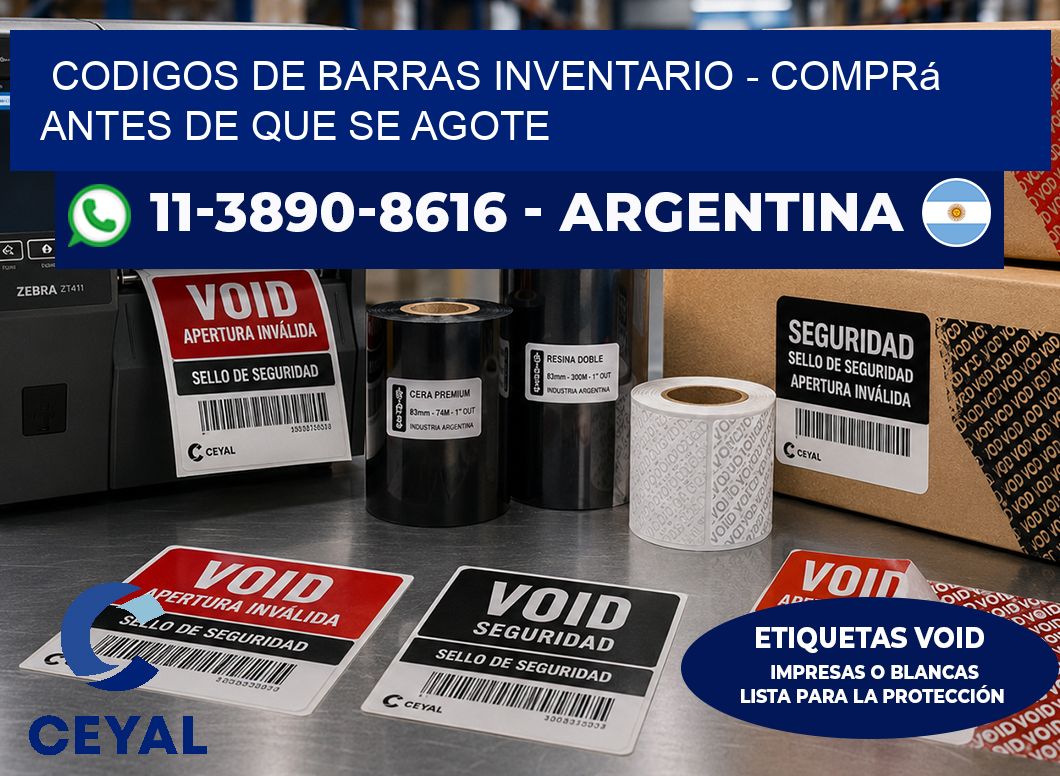 codigos de barras inventario - Comprá antes de que se agote