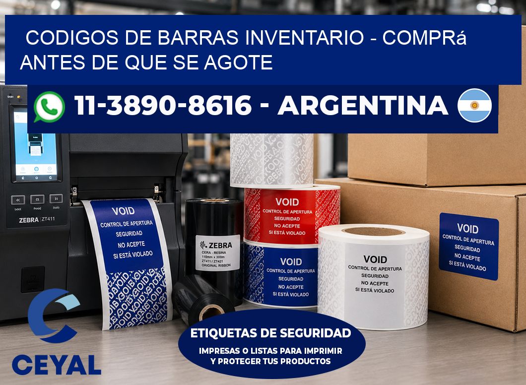 codigos de barras inventario - Comprá antes de que se agote