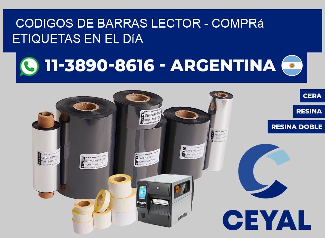 codigos de barras lector - Comprá etiquetas en el día