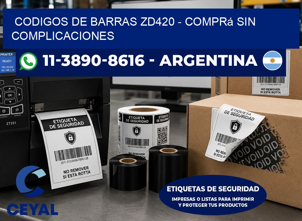codigos de barras zd420 - Comprá sin complicaciones