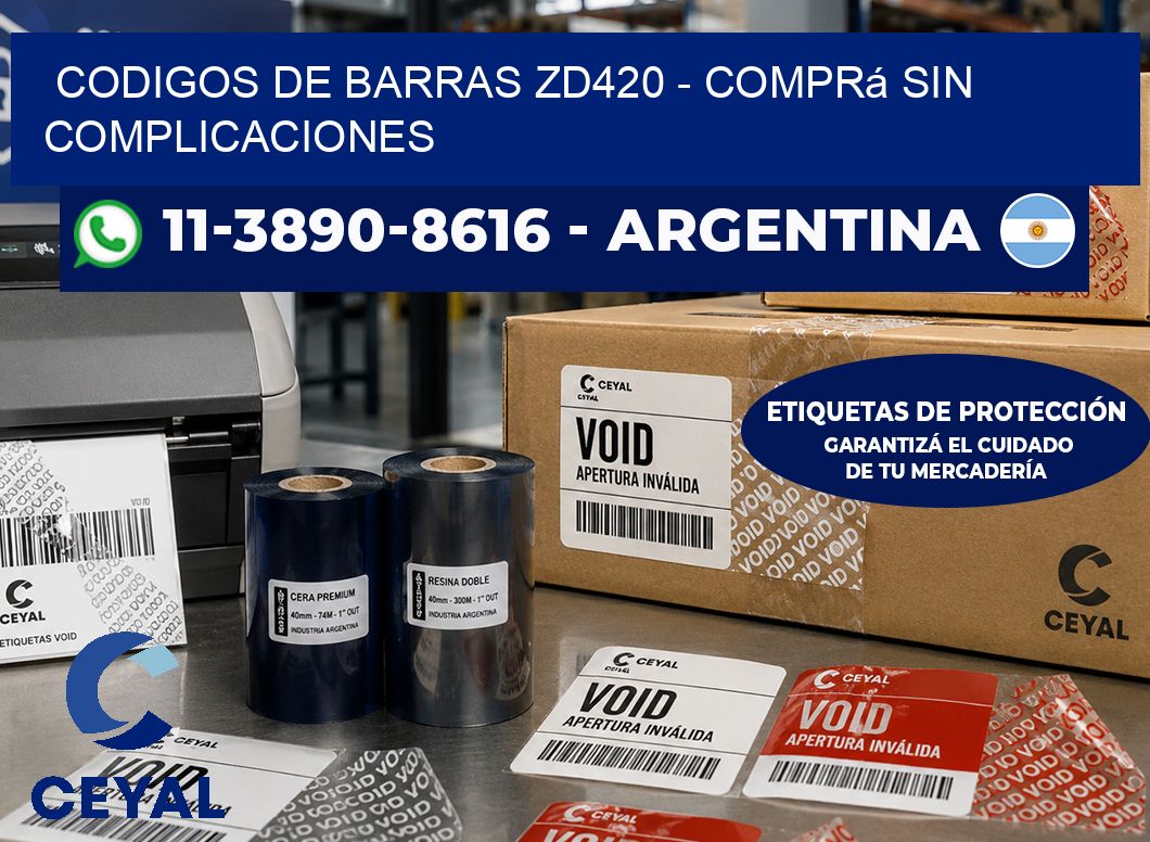 codigos de barras zd420 - Comprá sin complicaciones