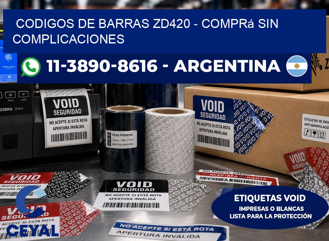 codigos de barras zd420 - Comprá sin complicaciones
