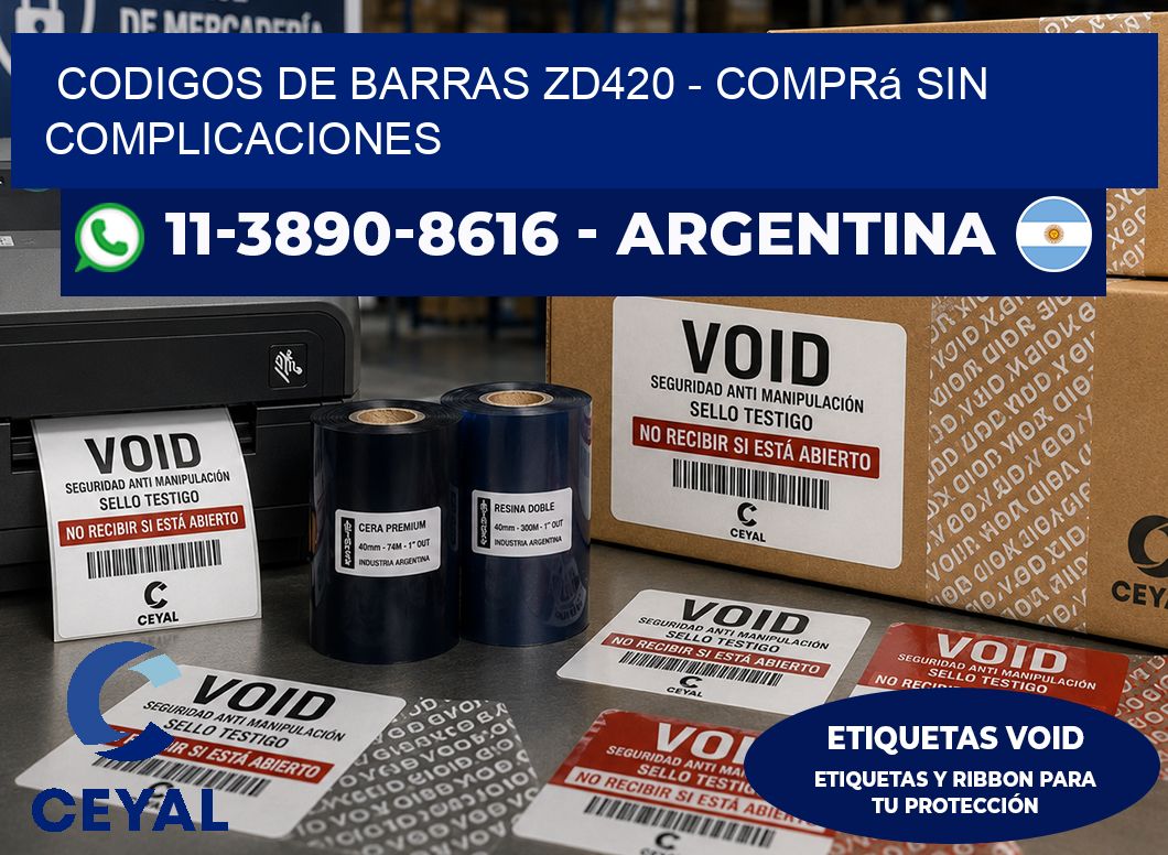 codigos de barras zd420 – Comprá sin complicaciones
