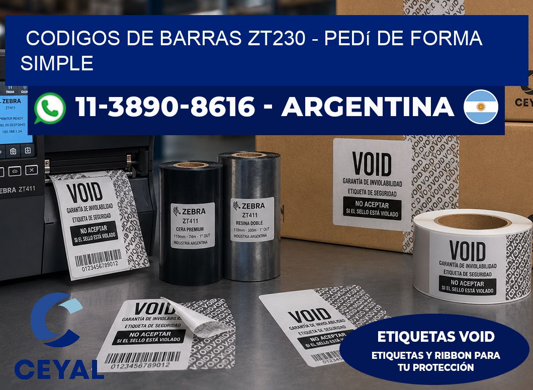 codigos de barras zt230 - Pedí de forma simple