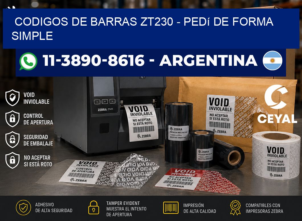 codigos de barras zt230 - Pedí de forma simple