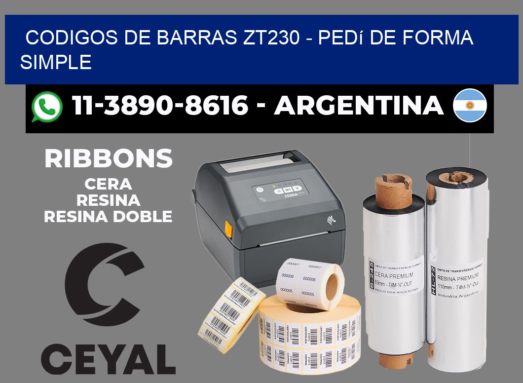 codigos de barras zt230 - Pedí de forma simple