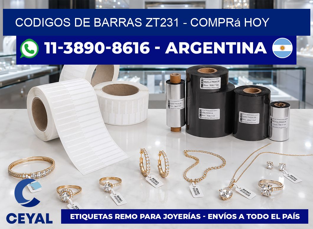 codigos de barras zt231 - Comprá hoy
