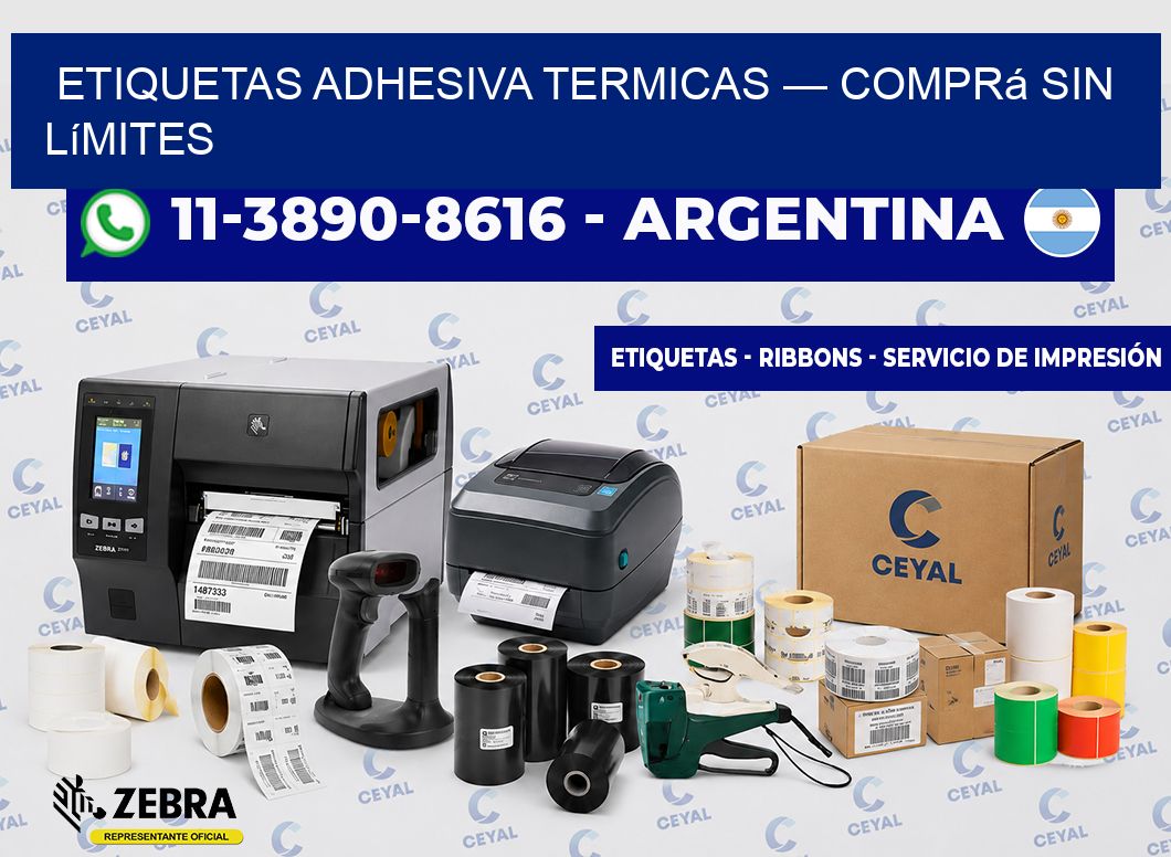 etiquetas adhesiva termicas — Comprá sin límites