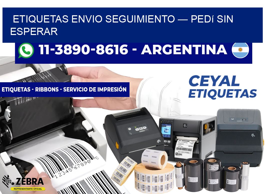 etiquetas envio seguimiento — Pedí sin esperar