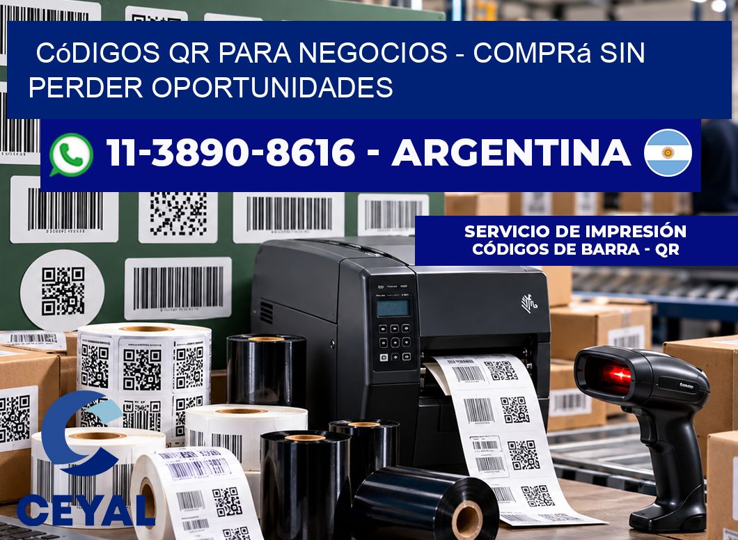 Códigos QR para Negocios - Comprá sin perder oportunidades