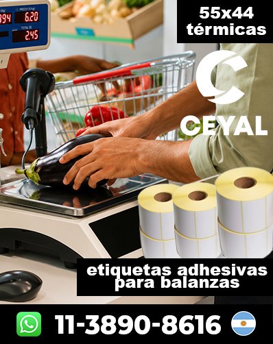ETIQUETADO TÉRMICO BALANZAS - Envío rápido
