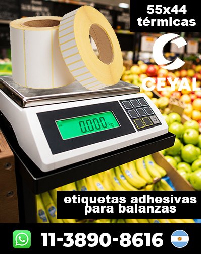 ETIQUETADO TÉRMICO BALANZAS – Envío rápido